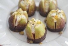 Valentine's Day Dark Chocolate Figs