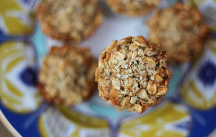 A stack of vegan granola cups.