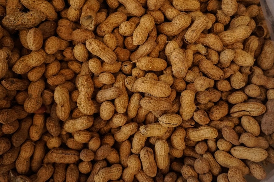 birds eye view of potatoes