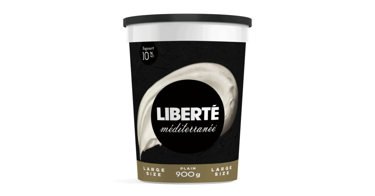 A containter of Liberté Méditerranée yogurt. 